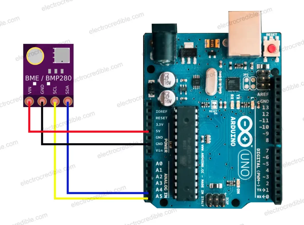 Arduino environment sensor BME280 wiring