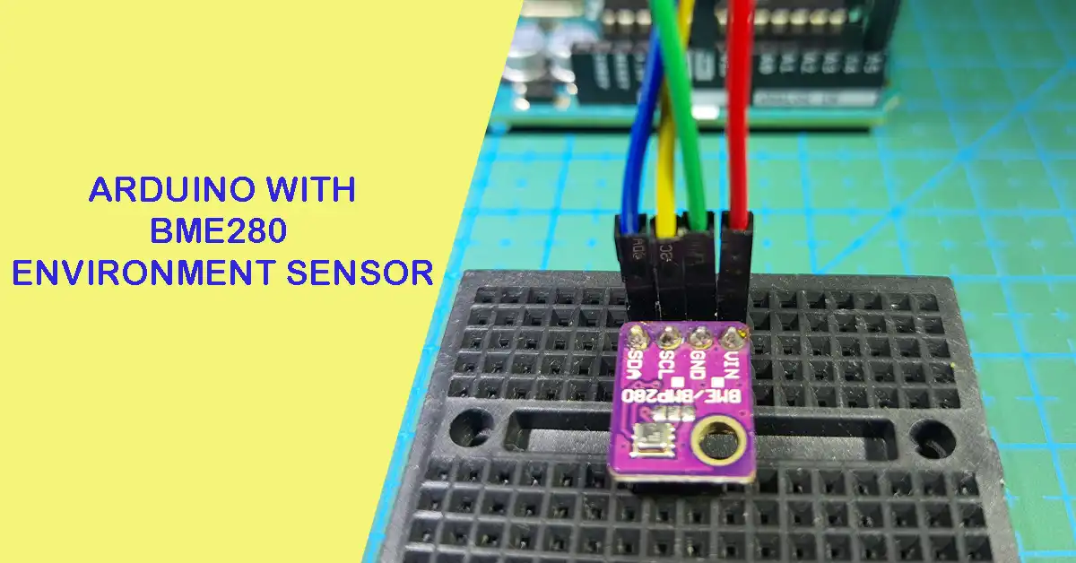 arduino with BME280 environment sensor over image